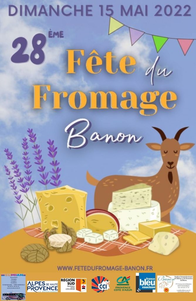 affiche de la fête du fromage 2022 de Banon